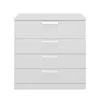 Commode Cody 4 Lades - Wit -Collectie Slaapkamermeubels 2 CYRUS CH0H MH0S 1H0H160 03 074e