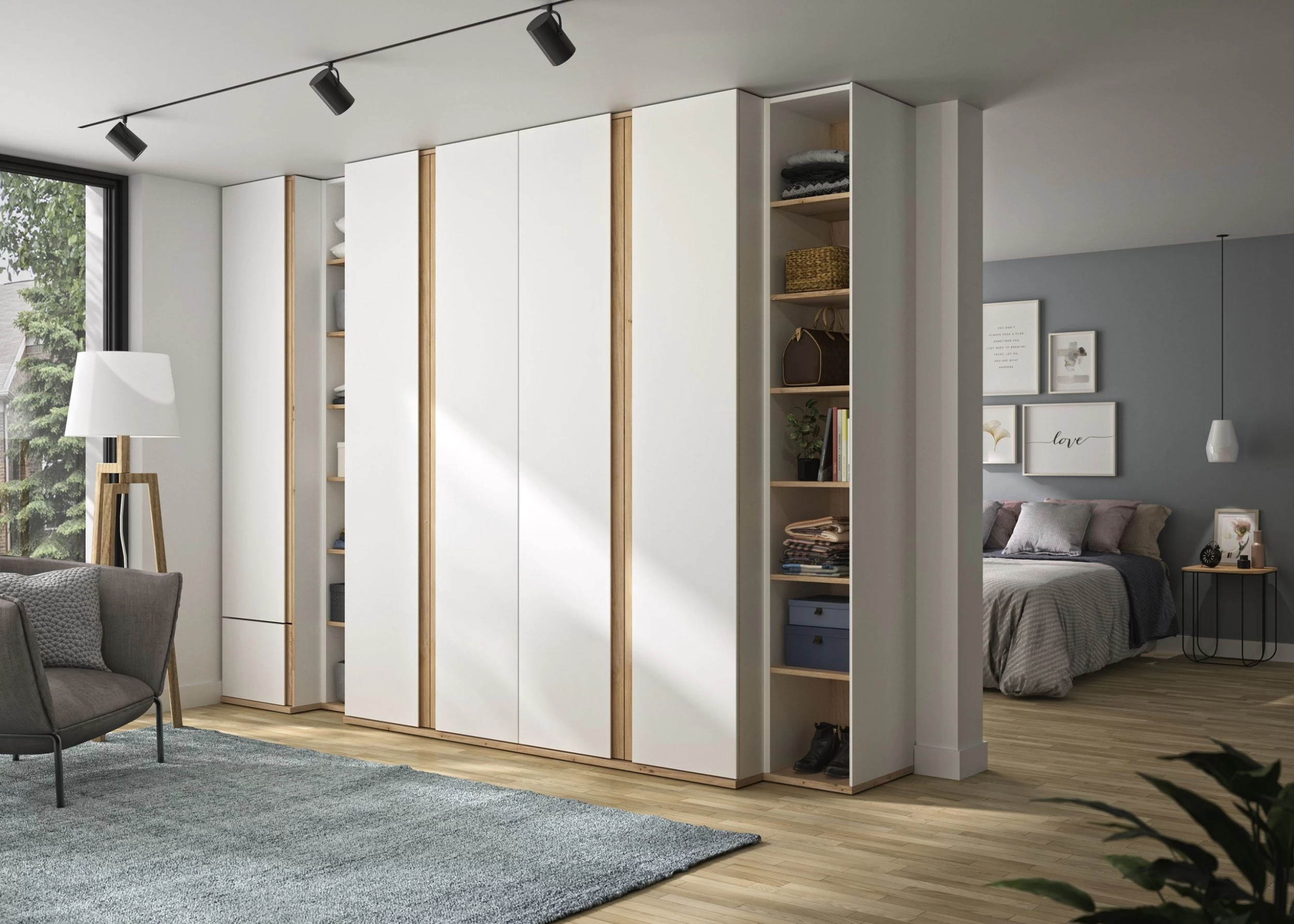 Rek Birger 6 Legplanken - Wit 5 Rek Birger 6 Legplanken - Wit - Afbeelding 3