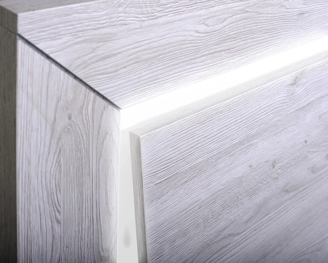 Bed Neal 140x200 Met Verlichting - Grijze Eik 8 Bed Neal 140x200 Met Verlichting - Grijze Eik - Afbeelding 6