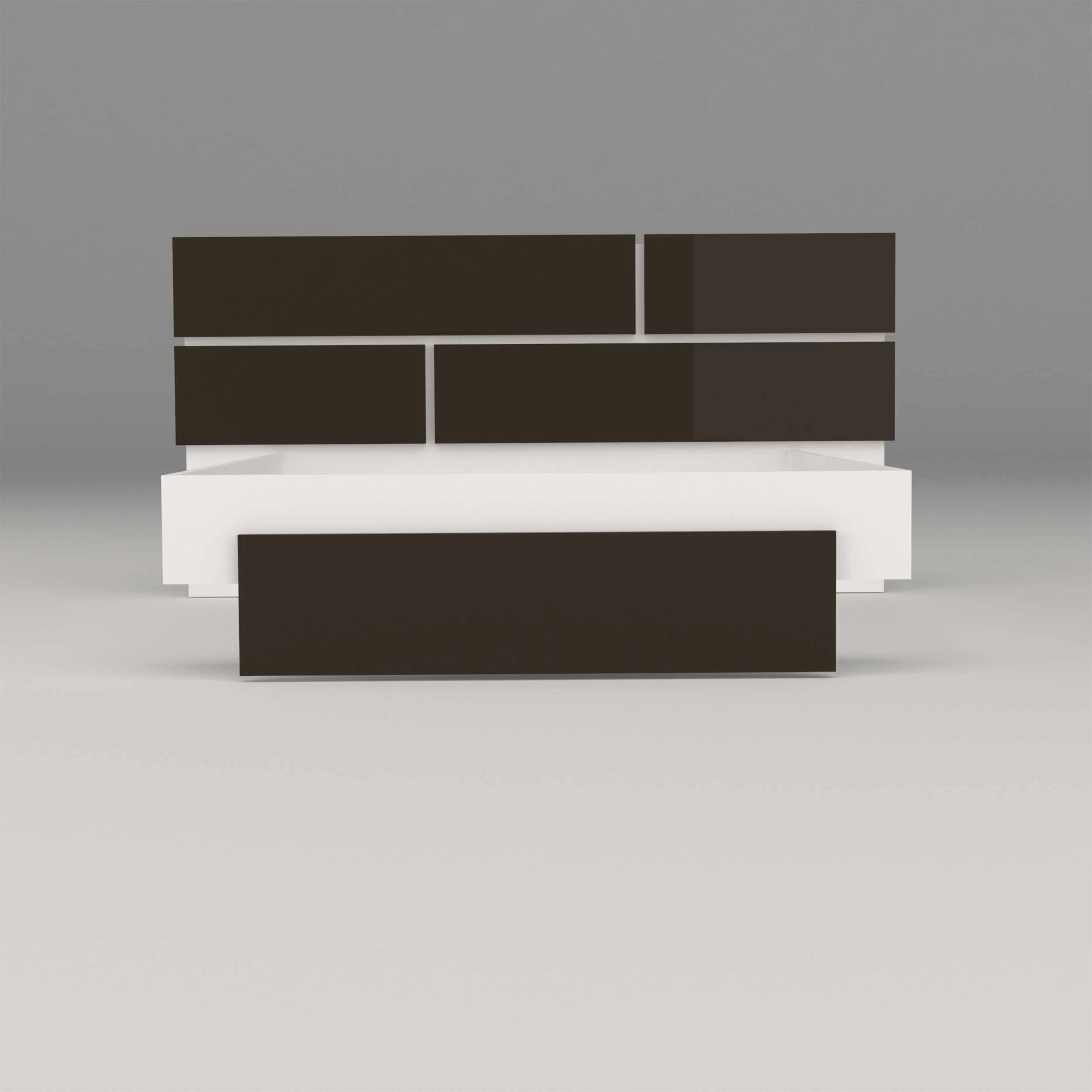 Tweepersoonsbed Paxton 140x190 - Donkergrijs 5 Tweepersoonsbed Paxton 140x190 - Donkergrijs - Afbeelding 3