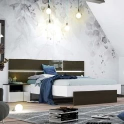 Tweepersoonsbed Paxton 160x190 - Donkergrijs