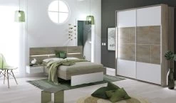 Tweepersoonsbed Paxton 160x190 - Grijze Eik -Collectie Slaapkamermeubels 3102000108582 AMB4 PRADO 4381 LIT160 N19 18CD0316 5a37