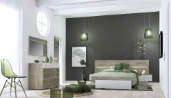 Tweepersoonsbed Paxton 160x190 - Grijze Eik -Collectie Slaapkamermeubels 3102000108582 AMB5 PRADO 4381 LIT160 N19 18CD0316 4b6a