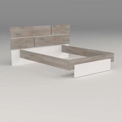 Tweepersoonsbed Paxton 180x190 - Grijze Eik -Collectie Slaapkamermeubels 3102000108599 Q2 PRADO 4381 LIT180 N20 18CD0318 f606