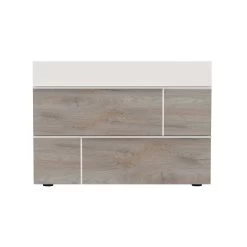 Commode Paxton 120cm 3 Lades - Grijze Eik -Collectie Slaapkamermeubels 3102000108643 F1 PRADO 4381 COMMODE 3T N22 18CD1403 0237