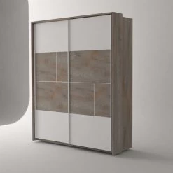 Passepartout Paxton - Grijze Eik -Collectie Slaapkamermeubels 3102000108667 P2 PRADO 4381 ARMOIRE N27 18CD6200 arche ecfa