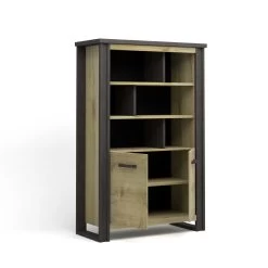 Boekenkast Becky 120cm 2 Deuren - Bruin -Collectie Slaapkamermeubels 3102000111957 D2 BAXTER 1117 BIBLIOTHEQUE 2PO N 02 21SB3420 9723