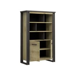 Boekenkast Becky 120cm 2 Deuren - Bruin -Collectie Slaapkamermeubels 3102000111957 D3 BAXTER 1117 BIBLIOTHEQUE 2PO N 02 21SB3420 fabd