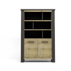 Boekenkast Becky 120cm 2 Deuren - Bruin -Collectie Slaapkamermeubels 3102000111957 F2 BAXTER 1117 BIBLIOTHEQUE 2PO N 02 21SB3420 5867