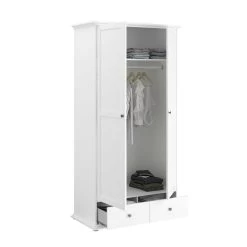 Kledingkast Morgane 104cm Met 2 Deuren - Wit -Collectie Slaapkamermeubels 3540 A2PT C STYLE 20190418011918 3acd