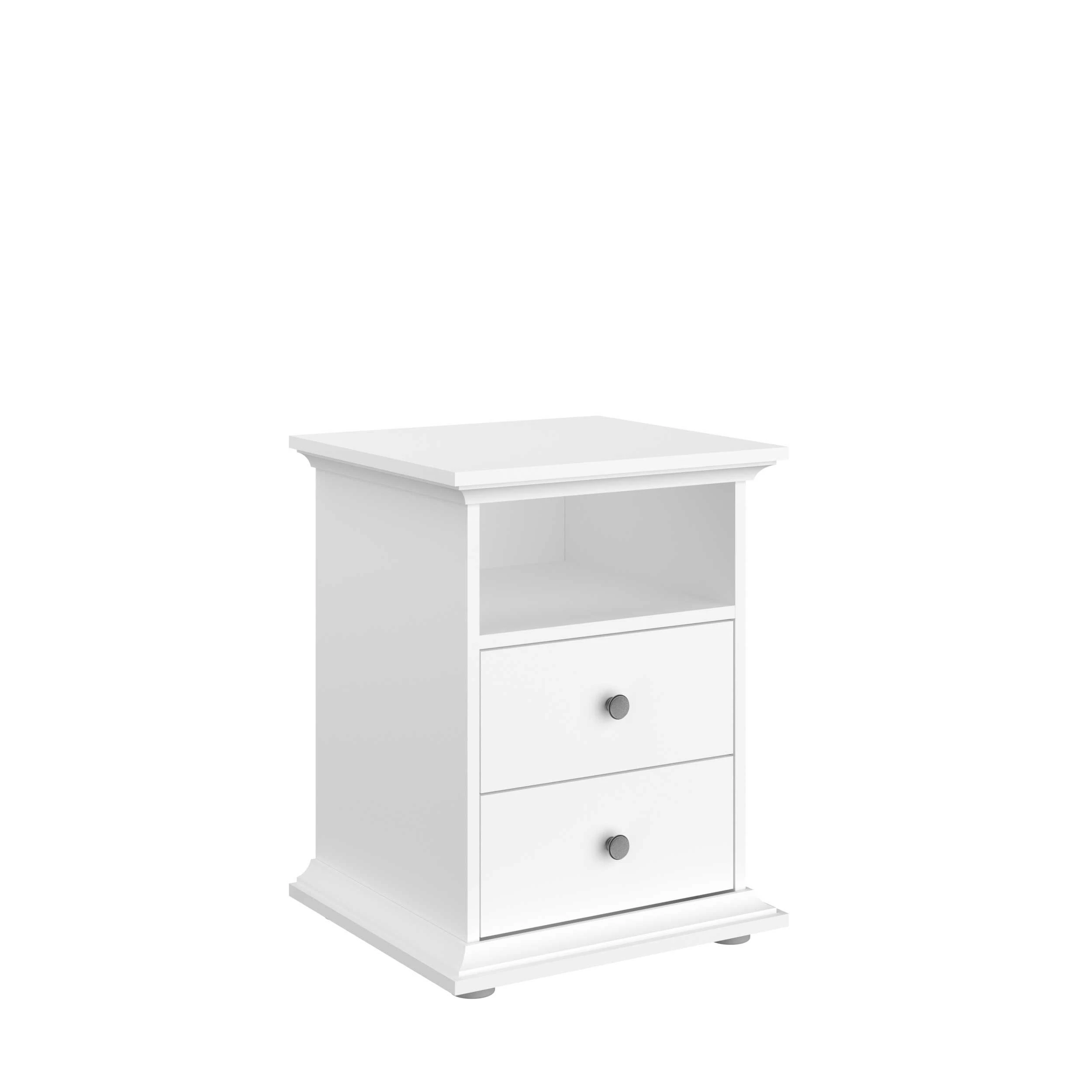 Nachtkastje Morgane Landelijk - Wit 11 Nachtkastje Morgane Landelijk - Wit - Afbeelding 9