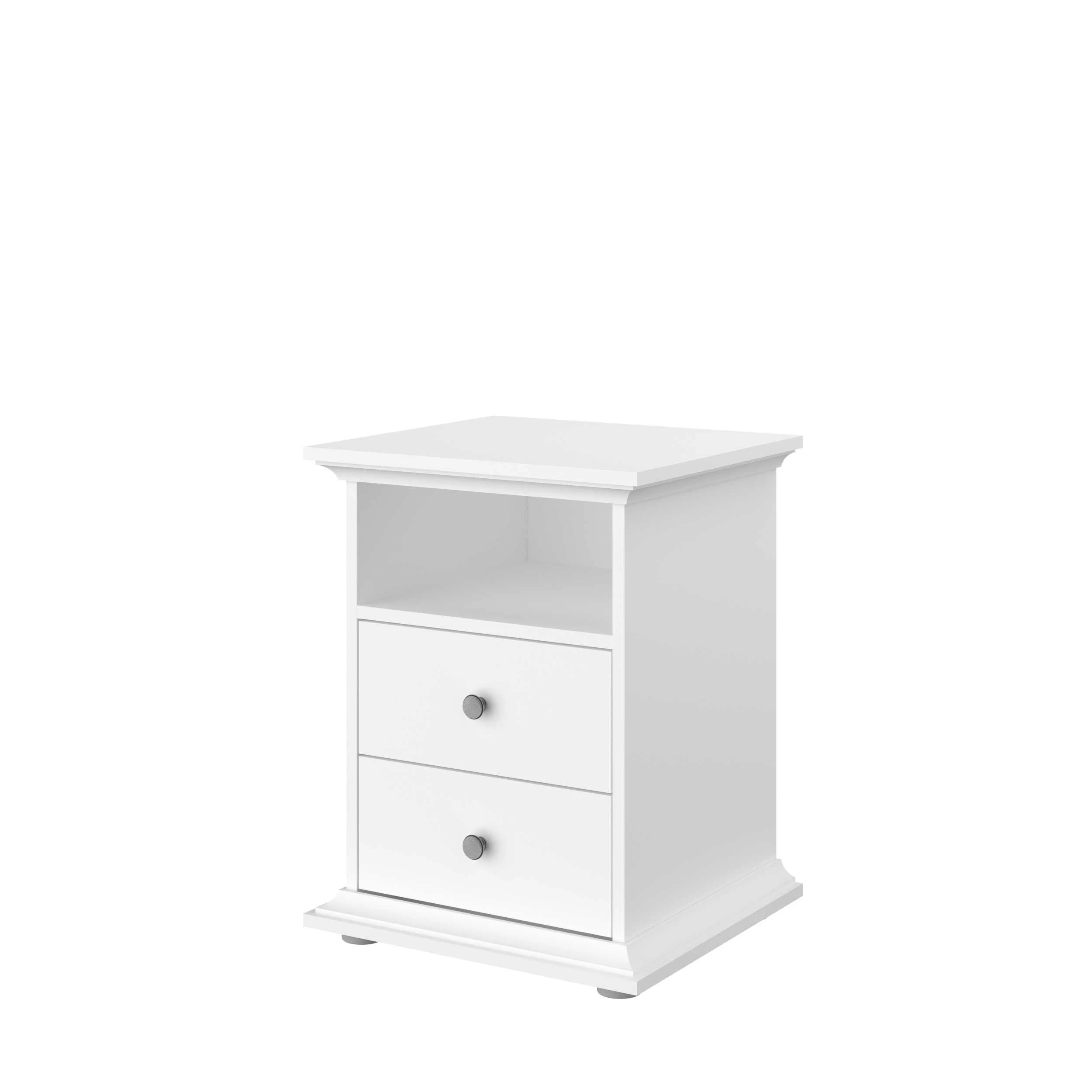 Nachtkastje Morgane Landelijk - Wit 12 Nachtkastje Morgane Landelijk - Wit - Afbeelding 10