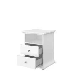 Nachtkastje Morgane Landelijk - Wit 20 Nachtkastje Morgane Landelijk - Wit -Collectie Slaapkamermeubels 3540 CH2T D OUV 20190418012041 8ad2