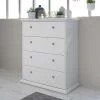 Commode Morgane 4 Laden - Wit -Collectie Slaapkamermeubels 3540 CO4T MACS b353