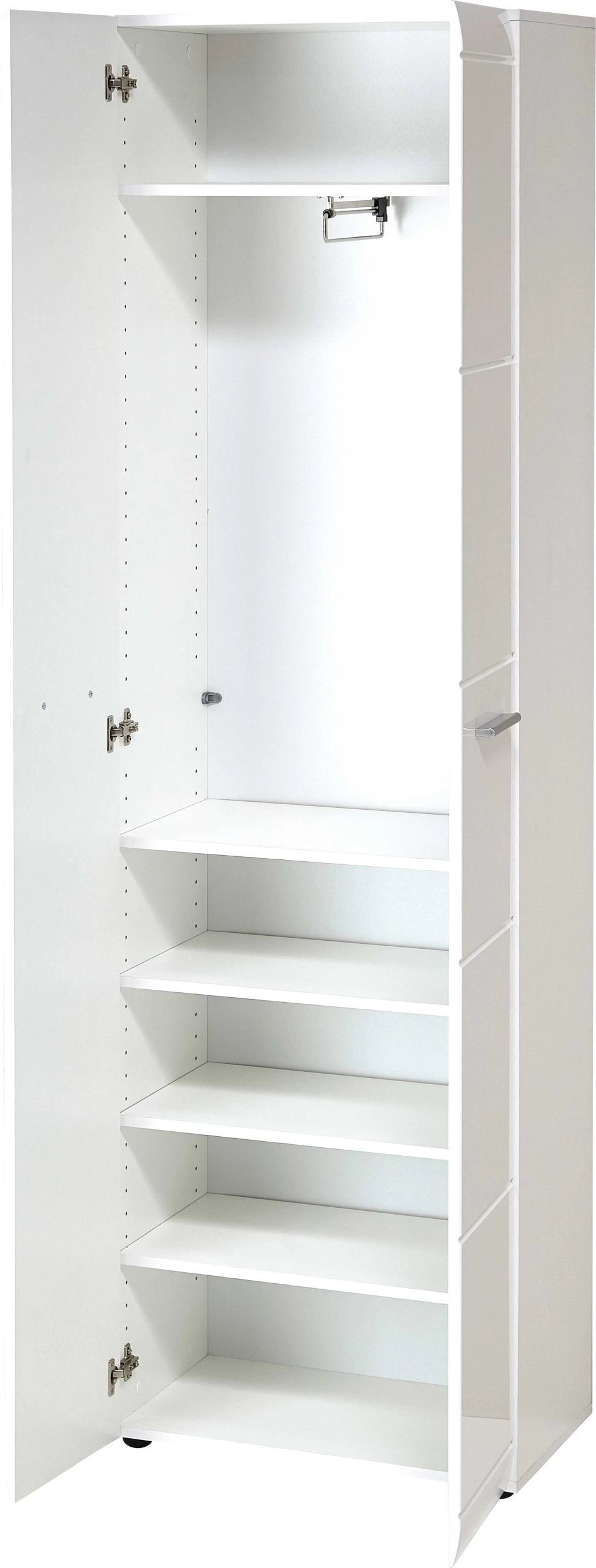 Garderobe Allan 59cm Met 2 Deuren - Wit 12 Garderobe Allan 59cm Met 2 Deuren - Wit - Afbeelding 10