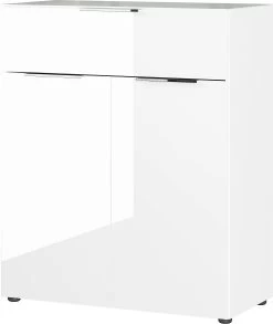 Commode Dudek 83cm Met 2 Deuren & 1 Lade - Wit 13 Commode Dudek 83cm Met 2 Deuren & 1 Lade - Wit -Collectie Slaapkamermeubels 3696 84 pe a cut e026