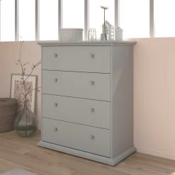 Commode Morgane 4 Laden - Grijs