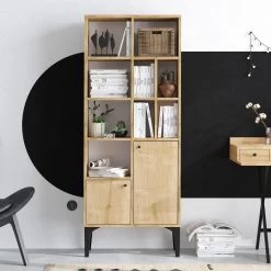 Boekenplank Emerald | 100% Melamine | Antibacterieel | Saffier Eik -Collectie Slaapkamermeubels 393MRD1233 20 203 7d39