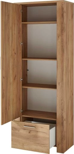 Garderobekast Castor 74cm Met 2 Deuren - Eik 17 Garderobekast Castor 74cm Met 2 Deuren - Eik -Collectie Slaapkamermeubels 3959 243 pe open a cut 8910