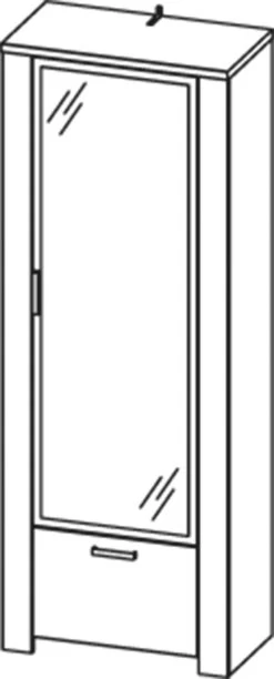 Garderobekast Castor 74cm Met 2 Deuren - Eik 14 Garderobekast Castor 74cm Met 2 Deuren - Eik -Collectie Slaapkamermeubels 3959 st 1558