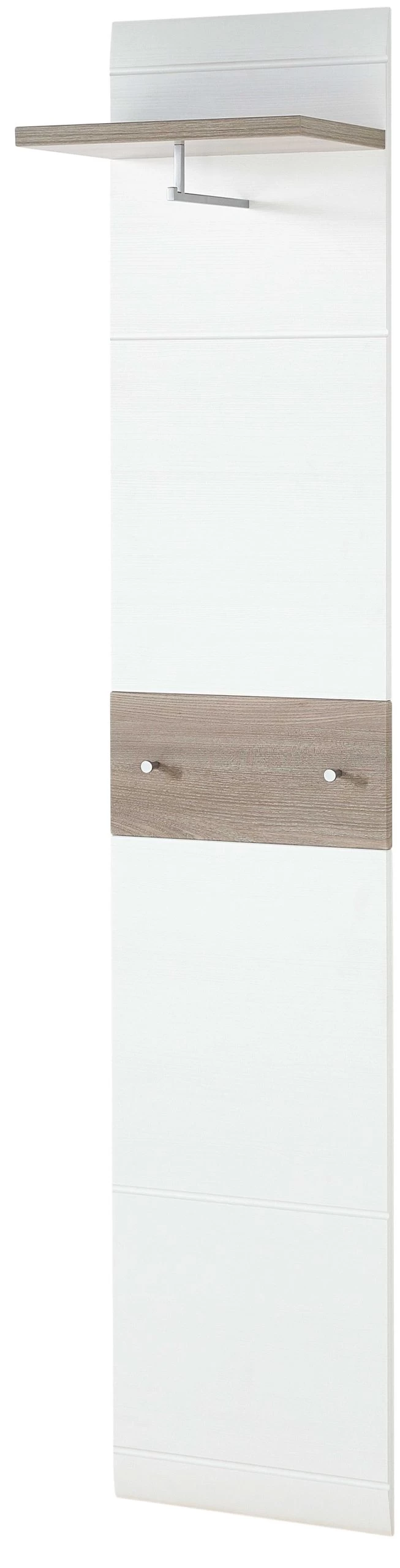 Kapstokpaneel Molde - Wit/eik 8 Kapstokpaneel Molde - Wit/eik - Afbeelding 6