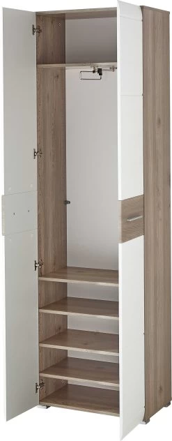 Garderobekast Molde 59 Cm Met 2 Deuren - Wit/eik 13 Garderobekast Molde 59 Cm Met 2 Deuren - Wit/eik -Collectie Slaapkamermeubels 3969 542 pe open a cut dcd5