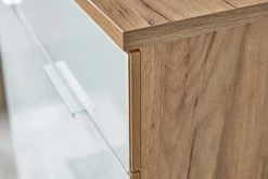 Commode Tille 89cm Met 2 Deuren & 1 Lade - Wit/eik -Collectie Slaapkamermeubels 3981 242 det kante a 8579