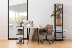 Bureau Jordan 100cm - Wit/zwart -Collectie Slaapkamermeubels 39B46217 13F5 4360 859B 0FE9E329E209 baae