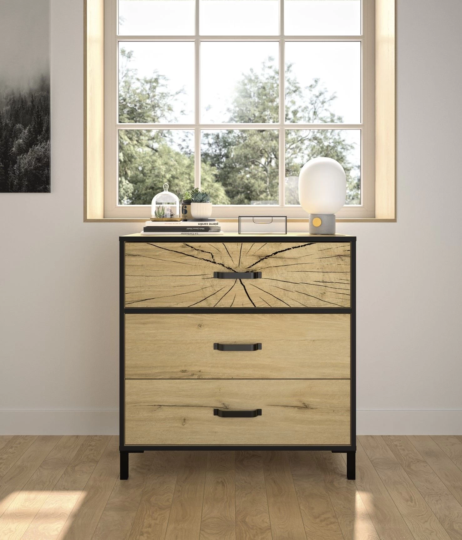 Commode Armelle | 81 X 45 X 83 Cm | Eiken-design 4 Commode Armelle | 81 X 45 X 83 Cm | Eiken-design - Afbeelding 2