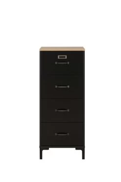 Ladekast Manno 4 Lades - Zwart/Helvezia Eik 11 Ladekast Manno 4 Lades - Zwart/Helvezia Eik -Collectie Slaapkamermeubels 3 INDUSTRIEL CE10 ME13 53 1E13050 01 c922