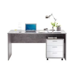 FMD Ladeblok Brick - Beton/hoogglans Wit 16 FMD Ladeblok Brick - Beton/hoogglans Wit -Collectie Slaapkamermeubels 4029494096005 PT04 6b41