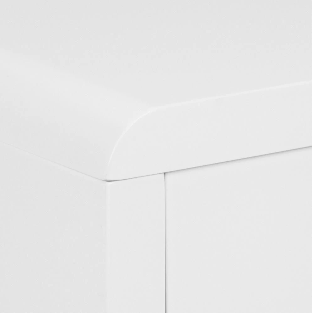 Nachtkastje Colar 40x40cm, 1 Lade - Wit 6 Nachtkastje Colar 40x40cm, 1 Lade - Wit - Afbeelding 4