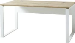 Bureau Lloris 158cm - Wit/eik -Collectie Slaapkamermeubels 4157 513 pe a cut 89c9