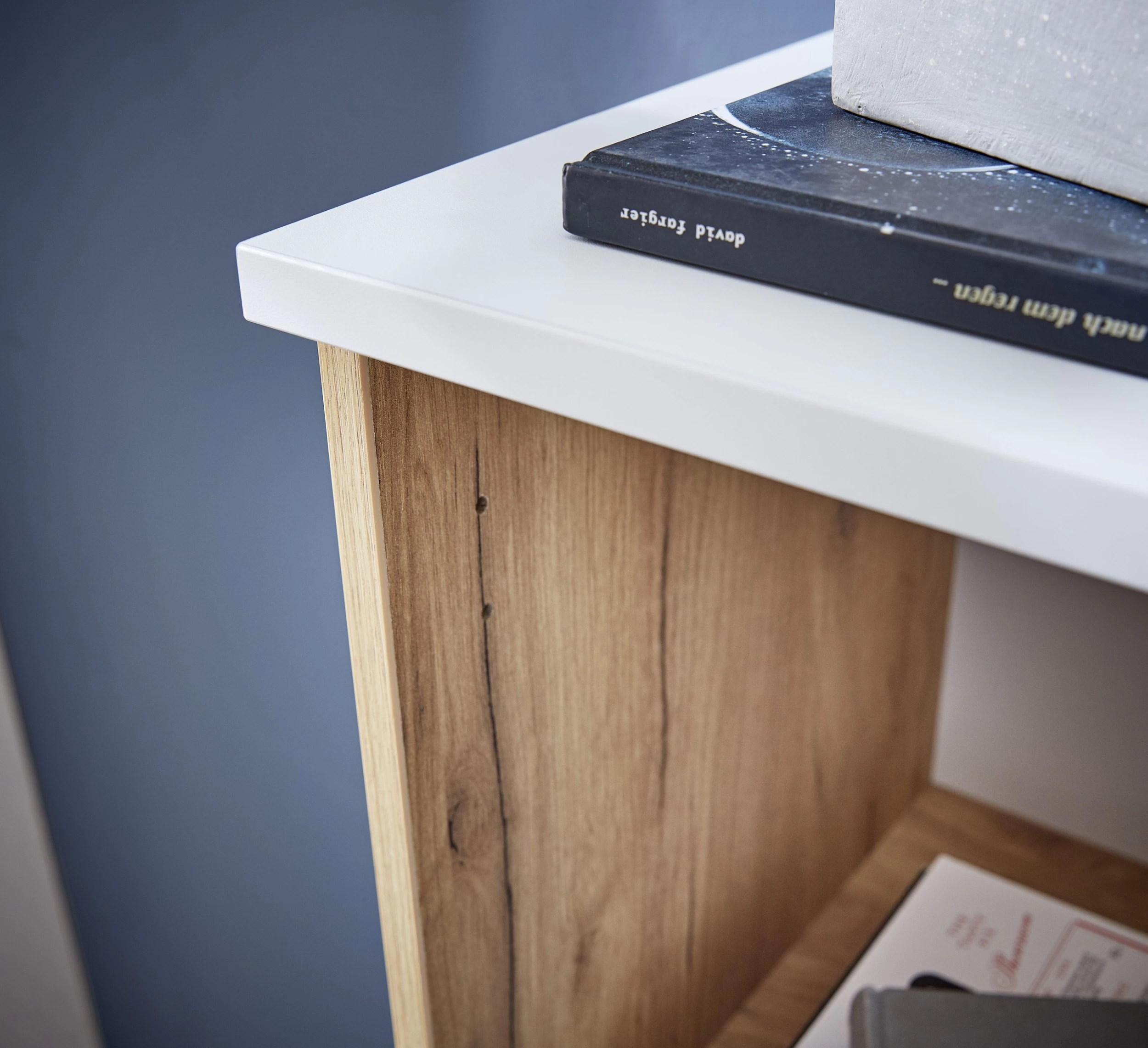 Boeken- En Opbergkast Lloris Met 1 Deur - Wit/eik 10 Boeken- En Opbergkast Lloris Met 1 Deur - Wit/eik - Afbeelding 8