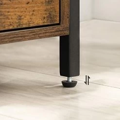 Industrieel Nachtkastje | 45 X 45 X 60 Cm | 2 Laden | Rustiek Bruin -Collectie Slaapkamermeubels 41T Tc1T1IL. SL500 220a