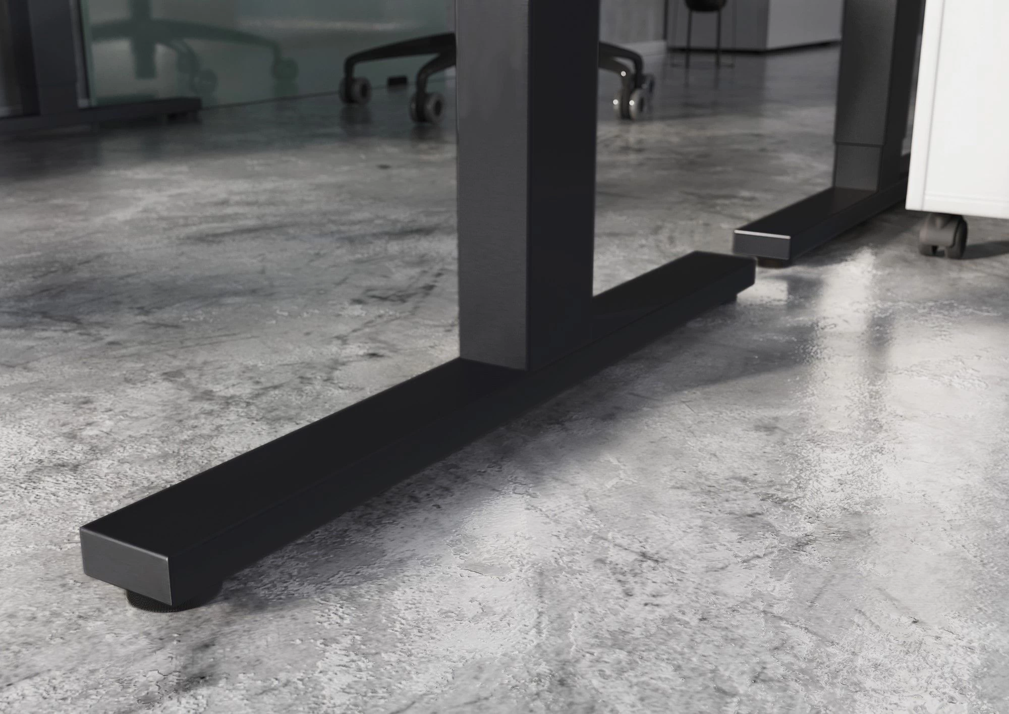 Zit-sta Bureau Osmond 180cm Elektrisch Verstelbaar - Eik/zwart 4 Zit-sta Bureau Osmond 180cm Elektrisch Verstelbaar - Eik/zwart - Afbeelding 2