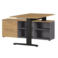 Hoekbureau Osmond 159x140 - Eik/grafiet -Collectie Slaapkamermeubels 4243 564 6177