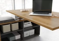 Hoekbureau Osmond 159x140 - Eik/grafiet -Collectie Slaapkamermeubels 4243 564 det kante a 13fa