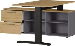 Hoekbureau Osmond 159x140 - Eik/grafiet -Collectie Slaapkamermeubels 4243 564 pe open a cut ee2a