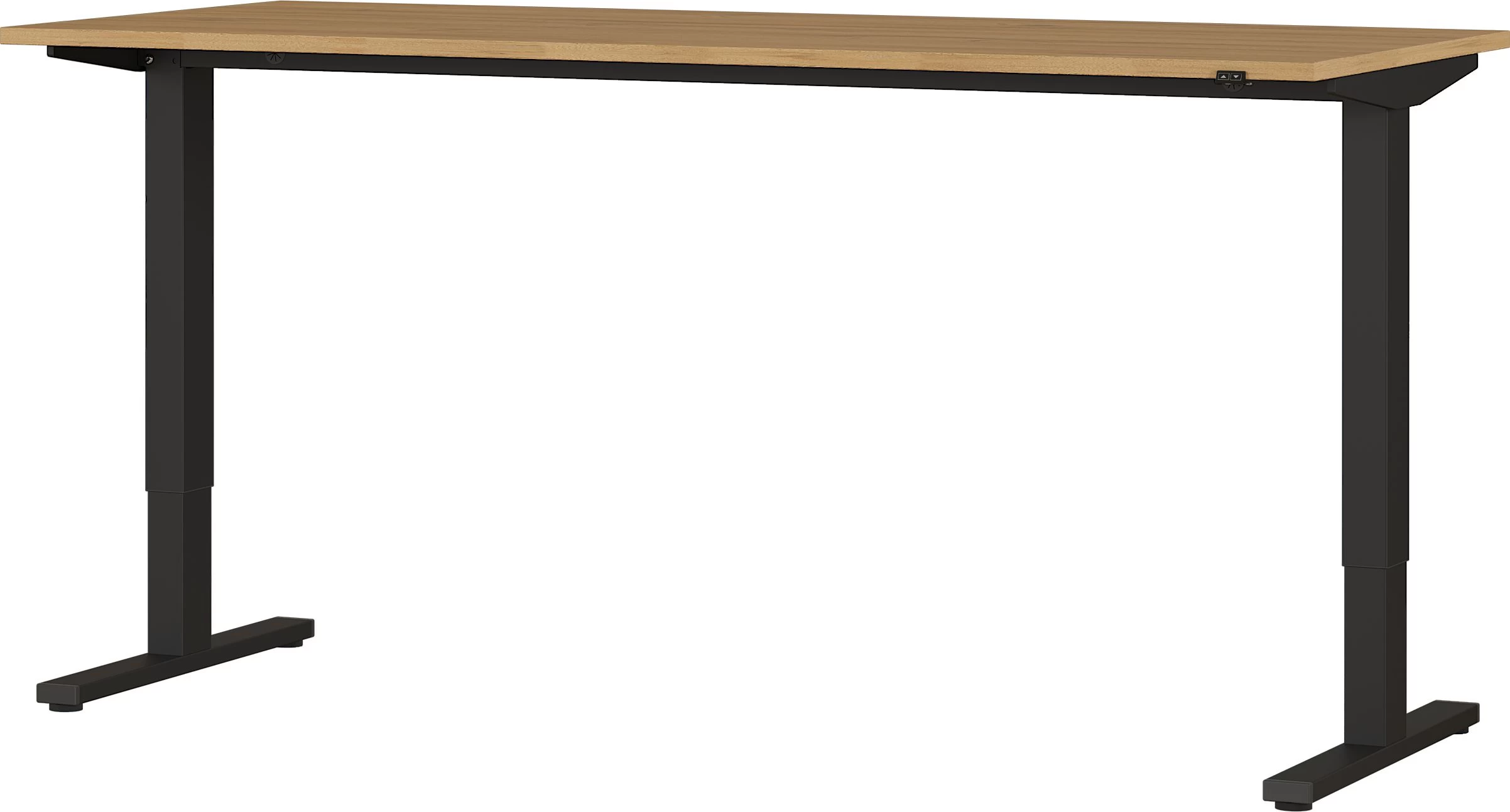 Zit-sta Bureau Osmond 180cm Elektrisch Verstelbaar - Eik/zwart 7 Zit-sta Bureau Osmond 180cm Elektrisch Verstelbaar - Eik/zwart - Afbeelding 5