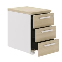 Ladeblok Conni 3 Lades - Wit/eik -Collectie Slaapkamermeubels 4 BRABANT CS20 MS20 40 1S20233 03 6f89