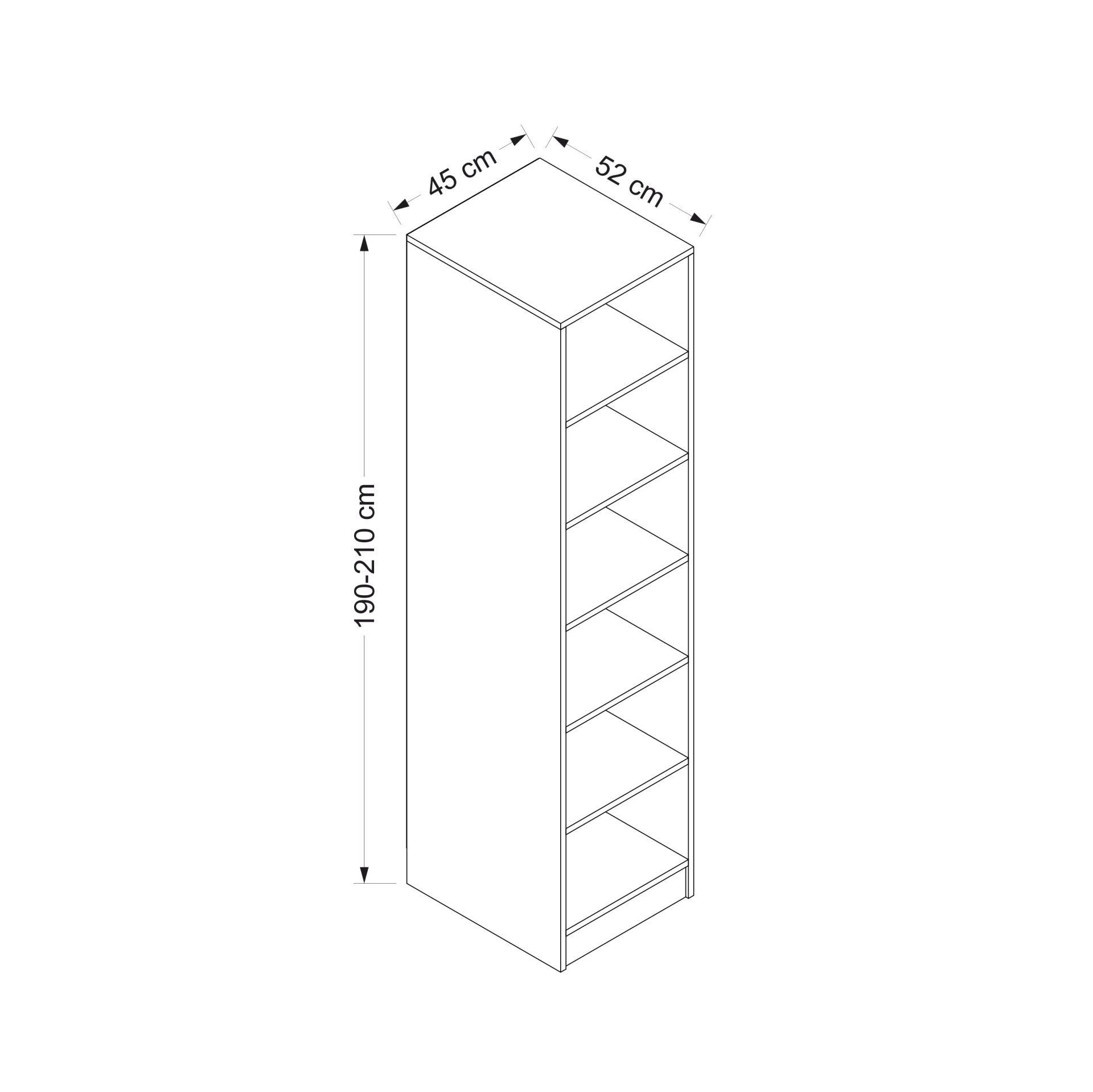 Stijlvolle Woody Kledingkast | Antraciet | 18mm Melamine 4 Stijlvolle Woody Kledingkast | Antraciet | 18mm Melamine - Afbeelding 2