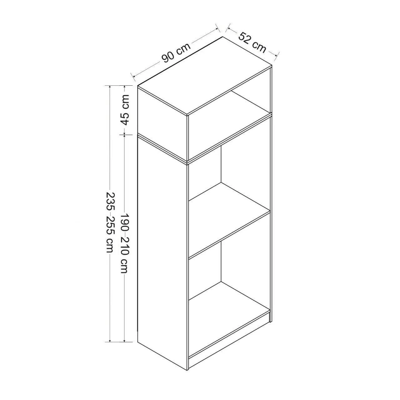 Woody Fashion 18mm | Witte Garderobe 4 Woody Fashion 18mm | Witte Garderobe - Afbeelding 2