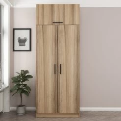 Houten Kledingkast | Melamine Coating | Eik 17 Houten Kledingkast | Melamine Coating | Eik -Collectie Slaapkamermeubels 506MNR2237 20 202 2e9e