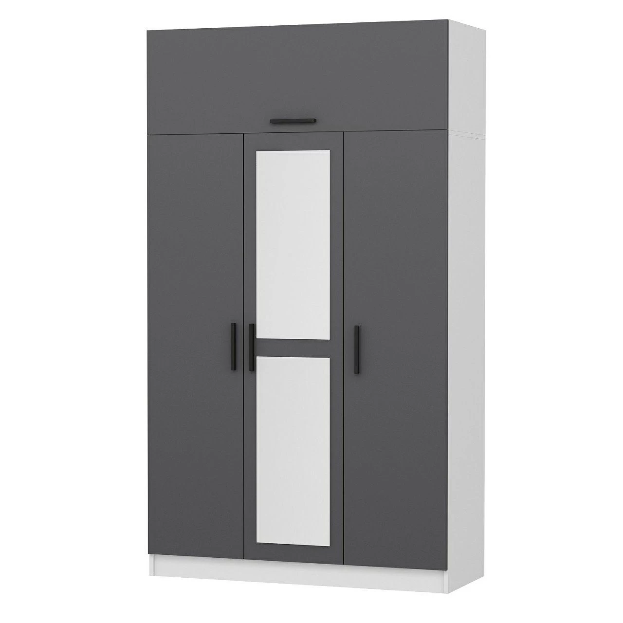 Woody Garderobekast | Antraciet Wit 5 Woody Garderobekast | Antraciet Wit - Afbeelding 3
