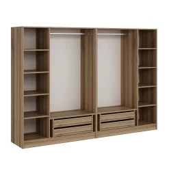 Woody Fashion Melamine Kledingkast - 270x190x52 Cm - Dore -Collectie Slaapkamermeubels 506MNR2513 20 204 c99a