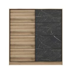 Woody Fashion: 100% Gemelamineerde Garderobekast - Dore Zwart -Collectie Slaapkamermeubels 506MNR2538 20 207 c87a