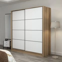 Houten Garderobekast | 100% Melamine | 18mm Dik | 220x210x52cm | Dore 10 Houten Garderobekast | 100% Melamine | 18mm Dik | 220x210x52cm | Dore -Collectie Slaapkamermeubels 506MNR2551 20 205 65f6