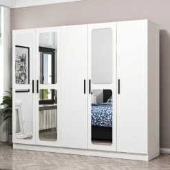 Woody Fashion 100% Gemelamineerde Garderobekast -Collectie Slaapkamermeubels 506MNR2567 20 202 19af