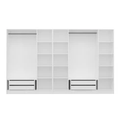 Stijlvolle Woody Fashion Kledingkast | Meerdere Planken | Wit". 12 Stijlvolle Woody Fashion Kledingkast | Meerdere Planken | Wit". -Collectie Slaapkamermeubels 506MNR2617 20 205 27ee